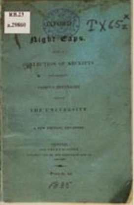 Cover of Oxford Night Caps, published in 1835