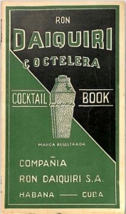 Cover of Ron Daiquirí Coctelera Cocktail Book, published in 1948