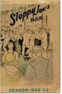 Cover of Sloppy Joe's Bar, Season 1932–33