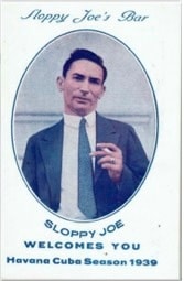 Cover of Sloppy Joe's Bar, Season 1939
